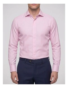 Cussler Pink Pincheck Cotton Shirt