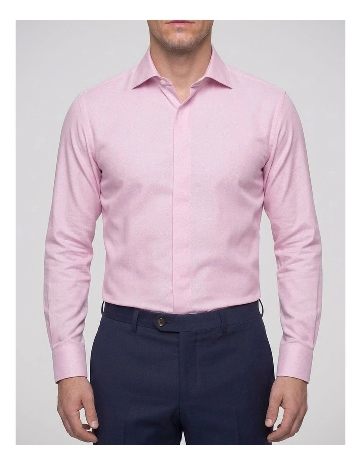 Cussler Pink Pincheck Cotton Shirt image 1