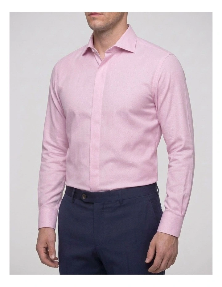 Cussler Pink Pincheck Cotton Shirt image 2