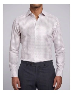 Dickinson Red Windowpane Cotton Shirt