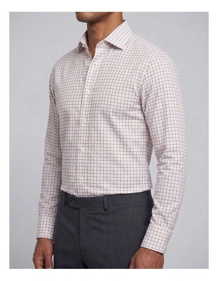 Dickinson Red Windowpane Cotton Shirt image 2