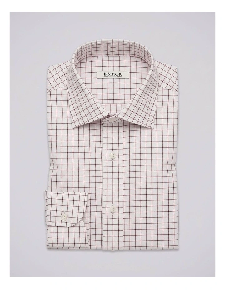 Dickinson Red Windowpane Cotton Shirt image 3