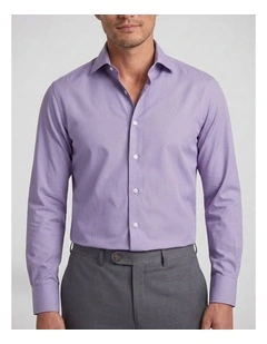 Faulkner Purple Cotton Shirt