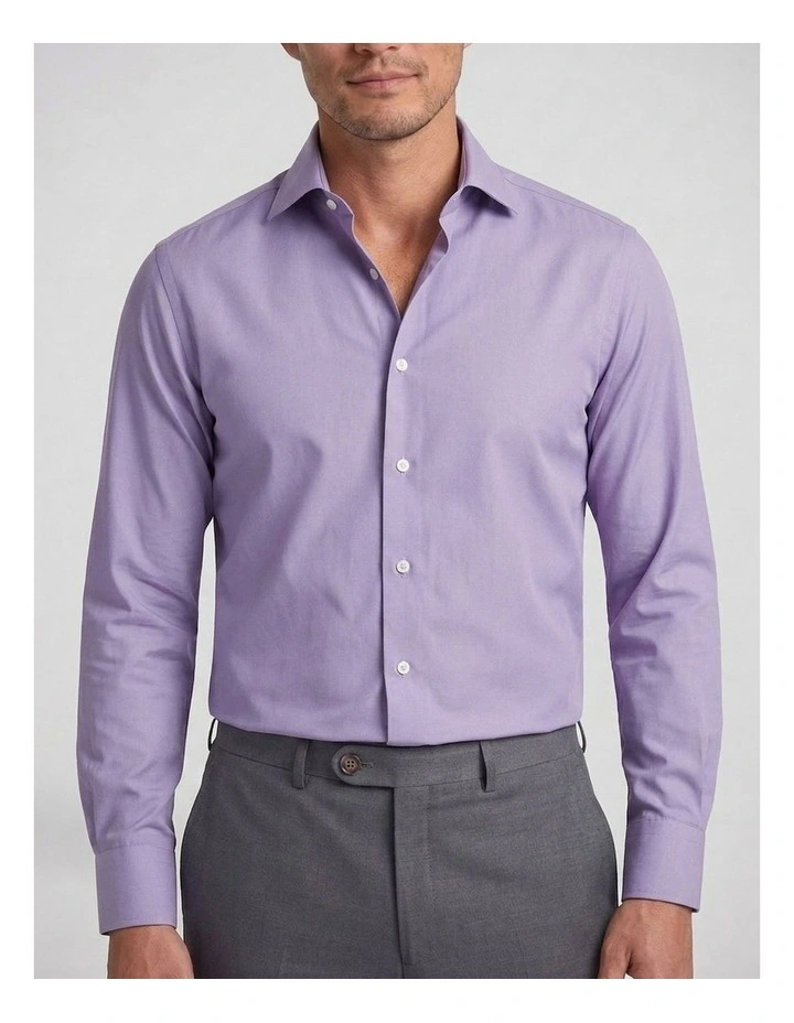 Faulkner Purple Cotton Shirt image 1