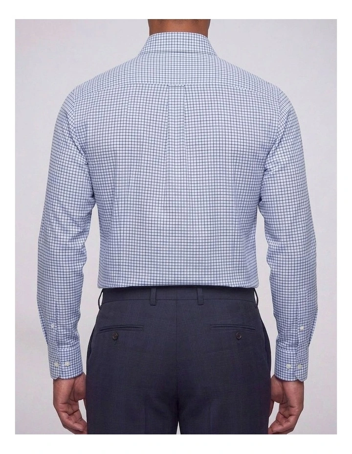 Lovecraft Blue and Navy Tattersall Cotton Shirt image 4