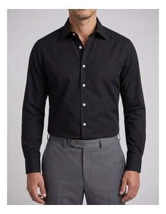 Marconi Black Cotton Shirt