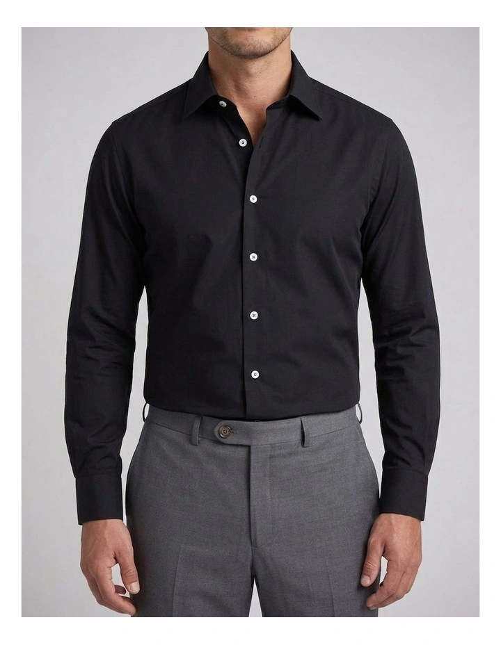 Marconi Black Cotton Shirt image 1