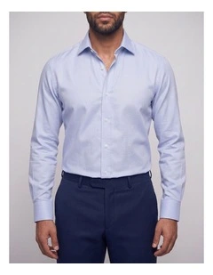 Shores Blue Patterned Cotton Shirt