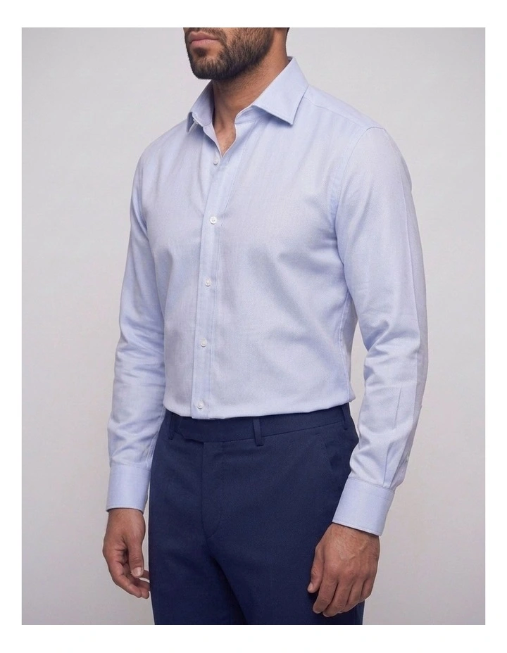 Shores Blue Patterned Cotton Shirt image 2
