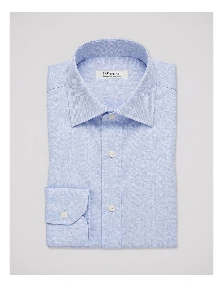 Shores Blue Patterned Cotton Shirt image 3