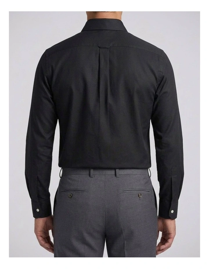 Wallace Black Twill Cotton Shirt image 4