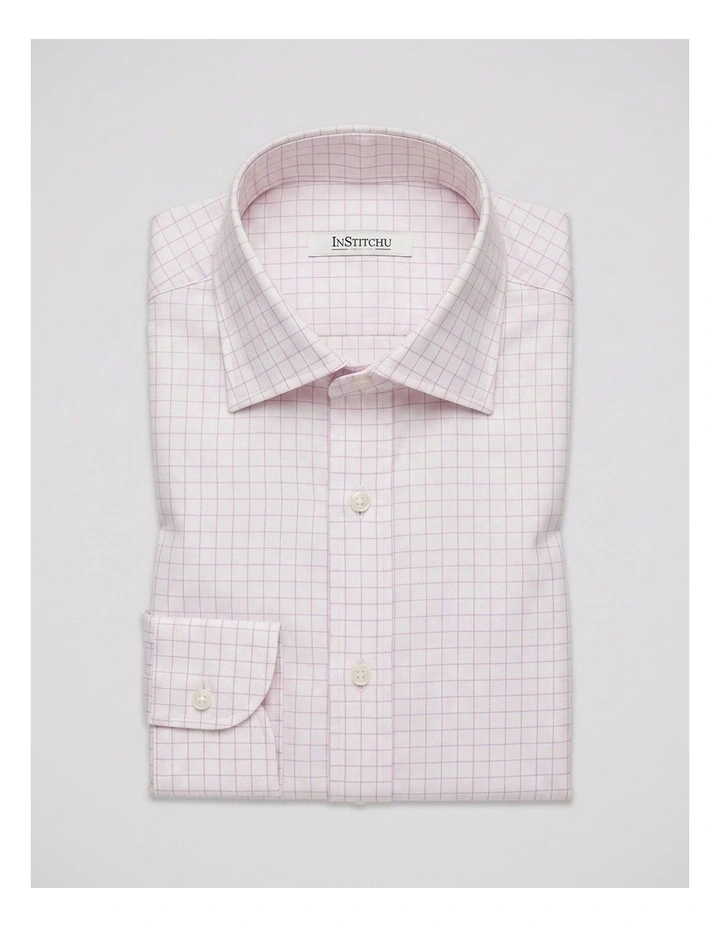 Wilde Pink Windowpane Cotton Shirt image 3