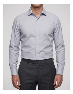 Wilson Grey Pincheck Cotton Shirt