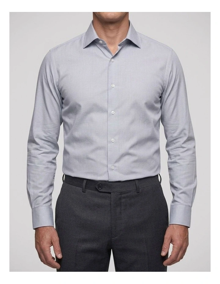 Wilson Grey Pincheck Cotton Shirt image 1