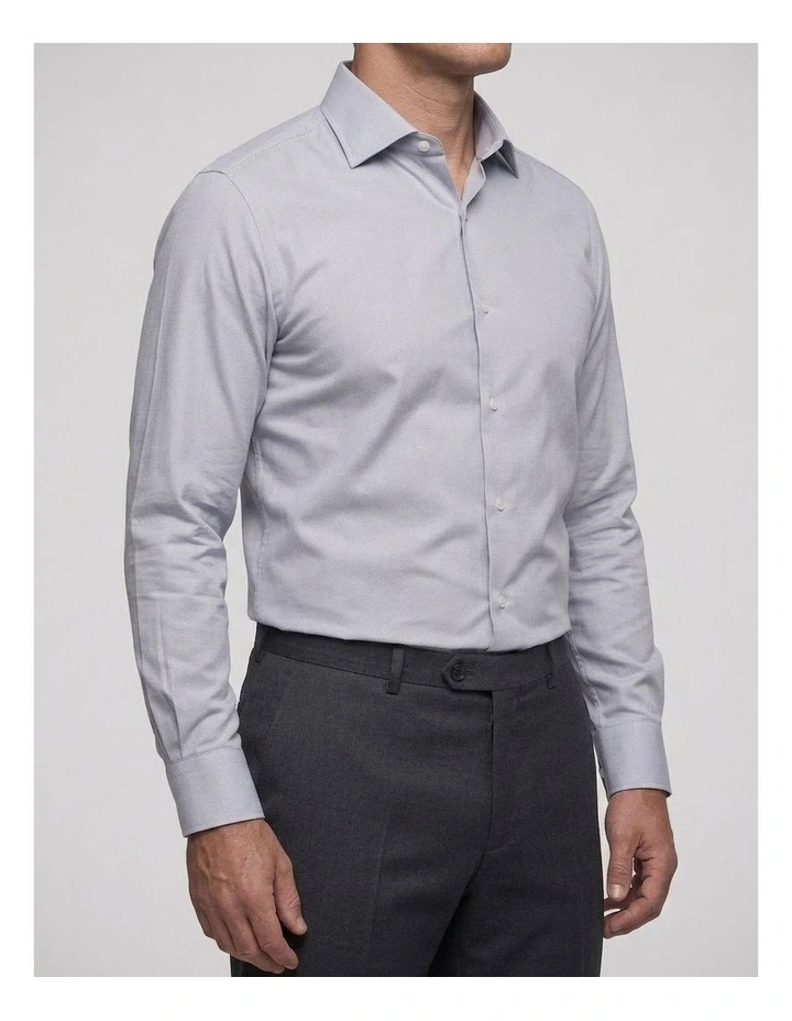 Wilson Grey Pincheck Cotton Shirt image 2