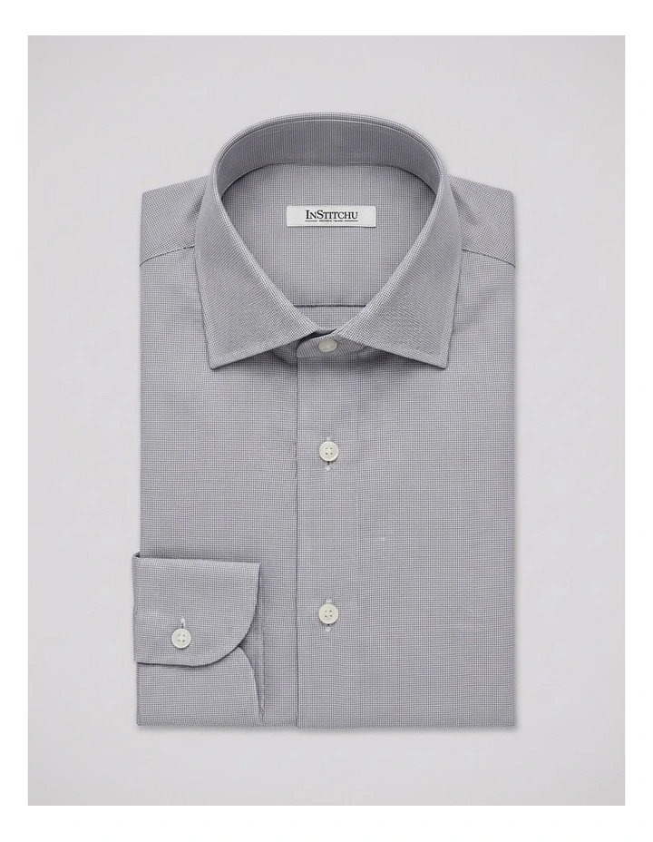 Wilson Grey Pincheck Cotton Shirt image 3