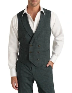 Flynn DB Waistcoat Flow in Green