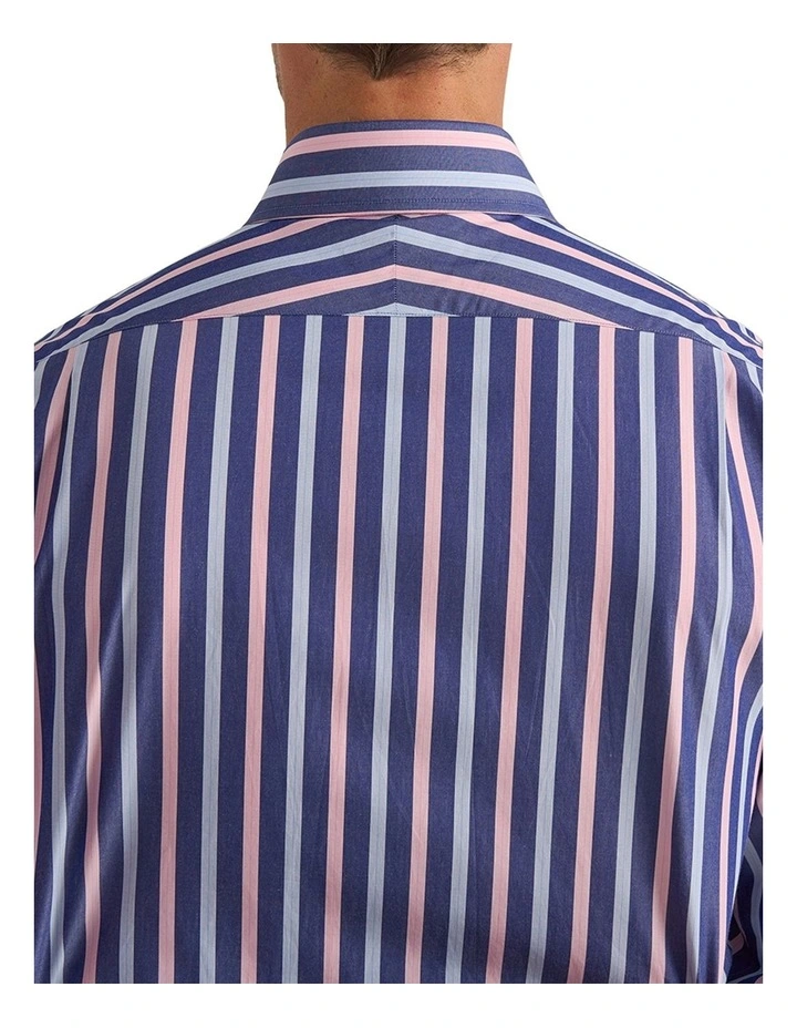 Benedict Shirt in Pink Navy Sky image 4