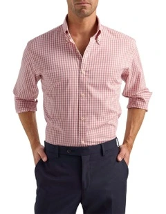 Worthington Shirt in Coral Navy