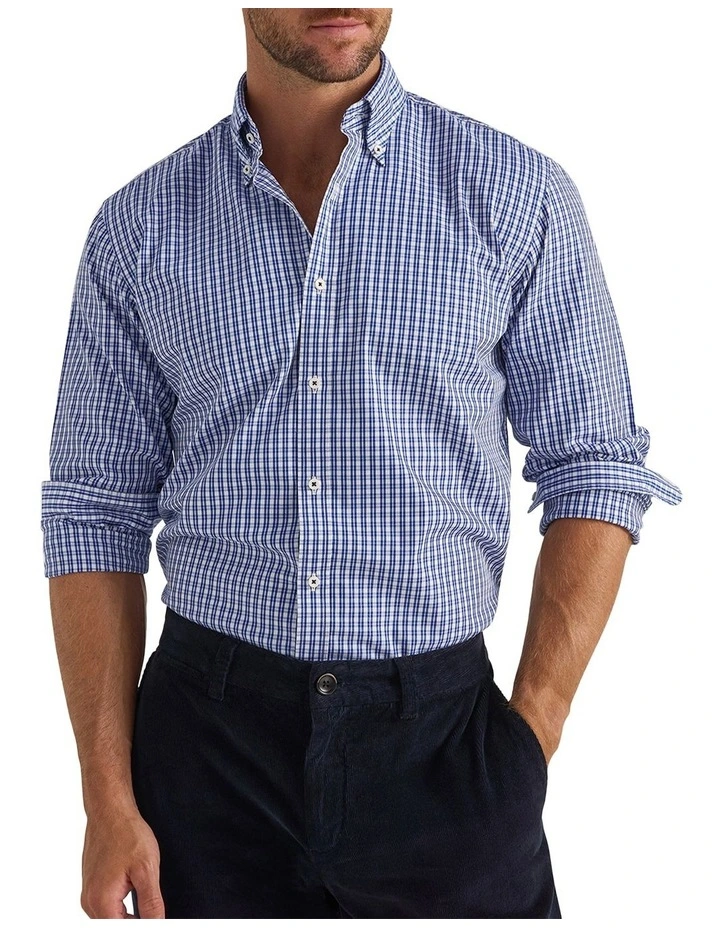 Worthington Shirt in Navy Pink image 1