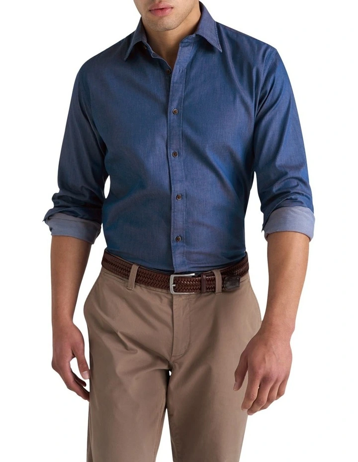 Charlton Denim Shirt in Midnight Indigo image 1