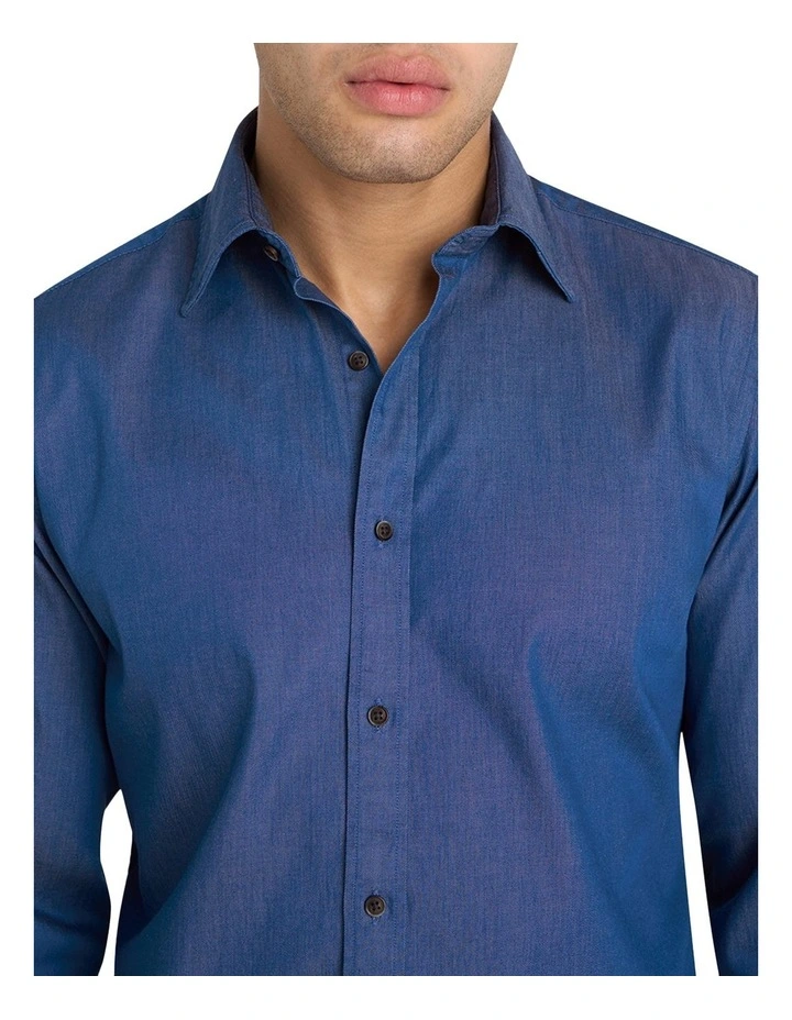 Charlton Denim Shirt in Midnight Indigo image 4