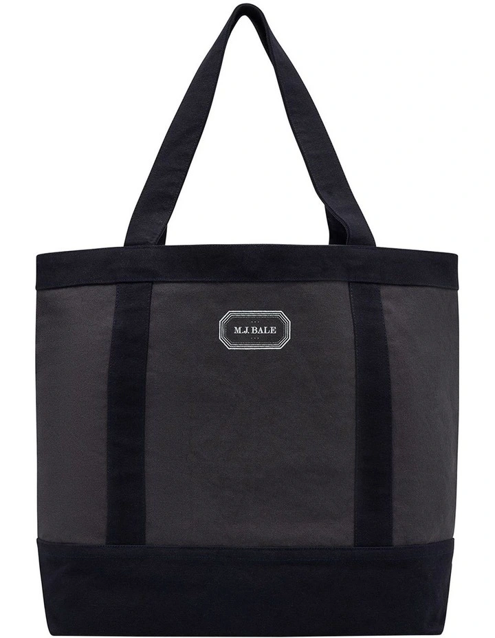 Benicio Tote Bag in Charcoal Navy image 1