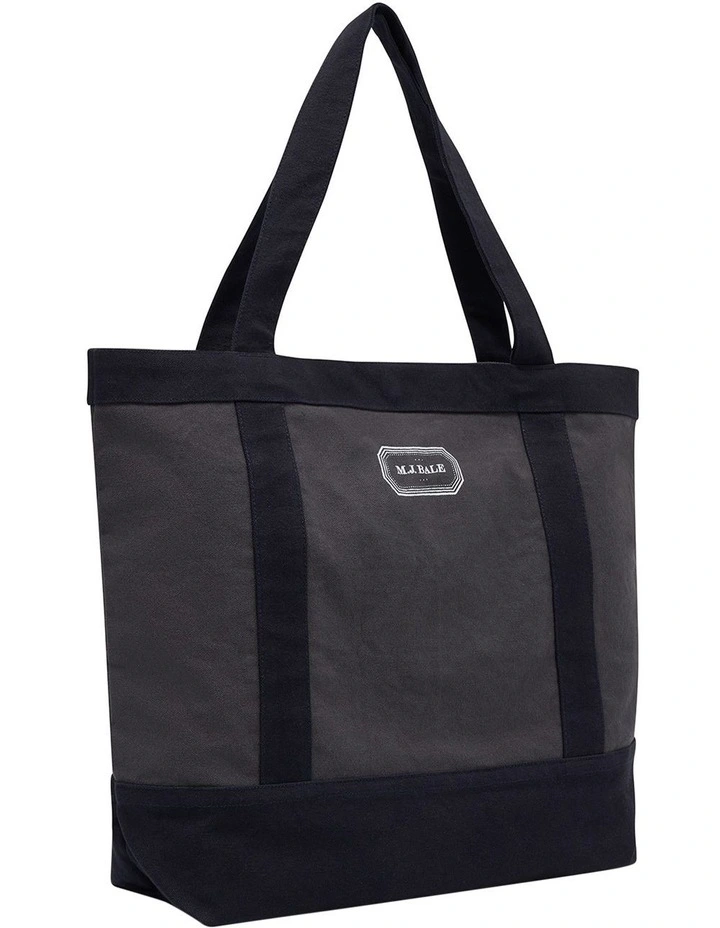 Benicio Tote Bag in Charcoal Navy image 2