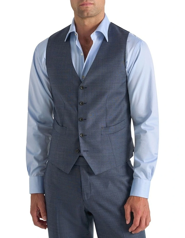 Enders Waistcoat in Blue image 2