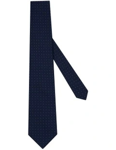 Branson Tie in Navy Lilac