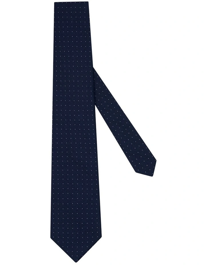 Branson Tie in Navy Lilac image 1