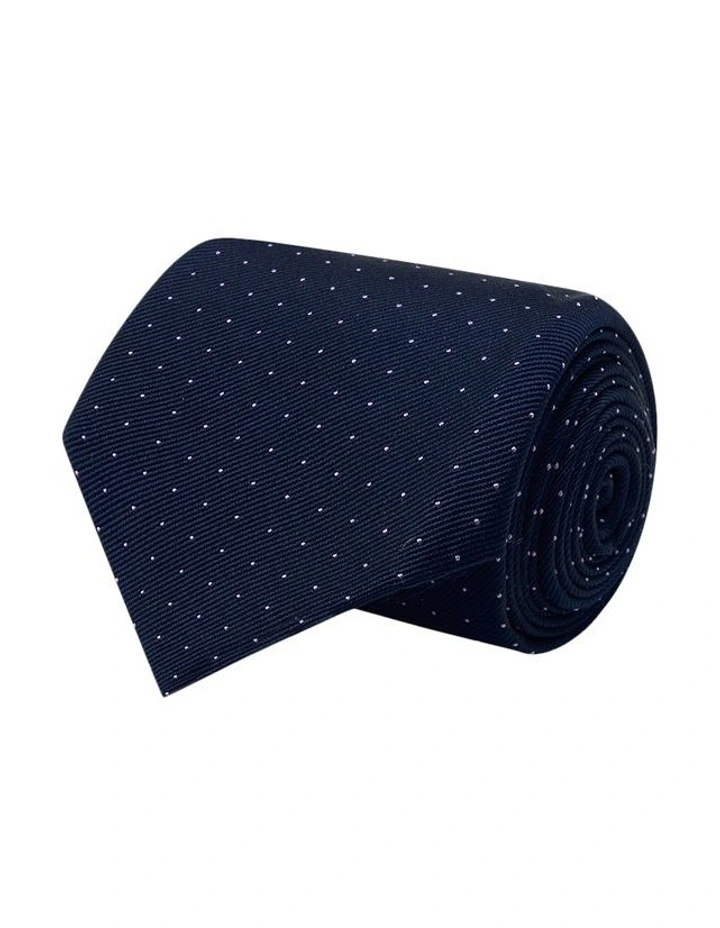 Branson Tie in Navy Lilac image 3