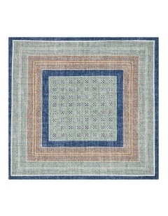Cassani Pocket Square in Brown