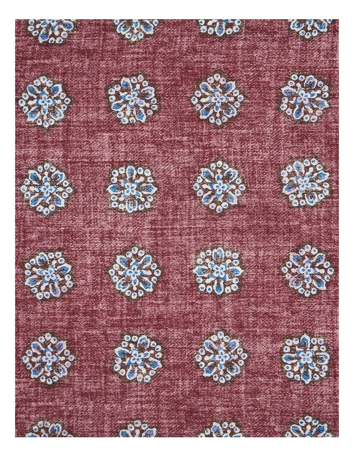 Celani Pocket Square in Red Navy image 3