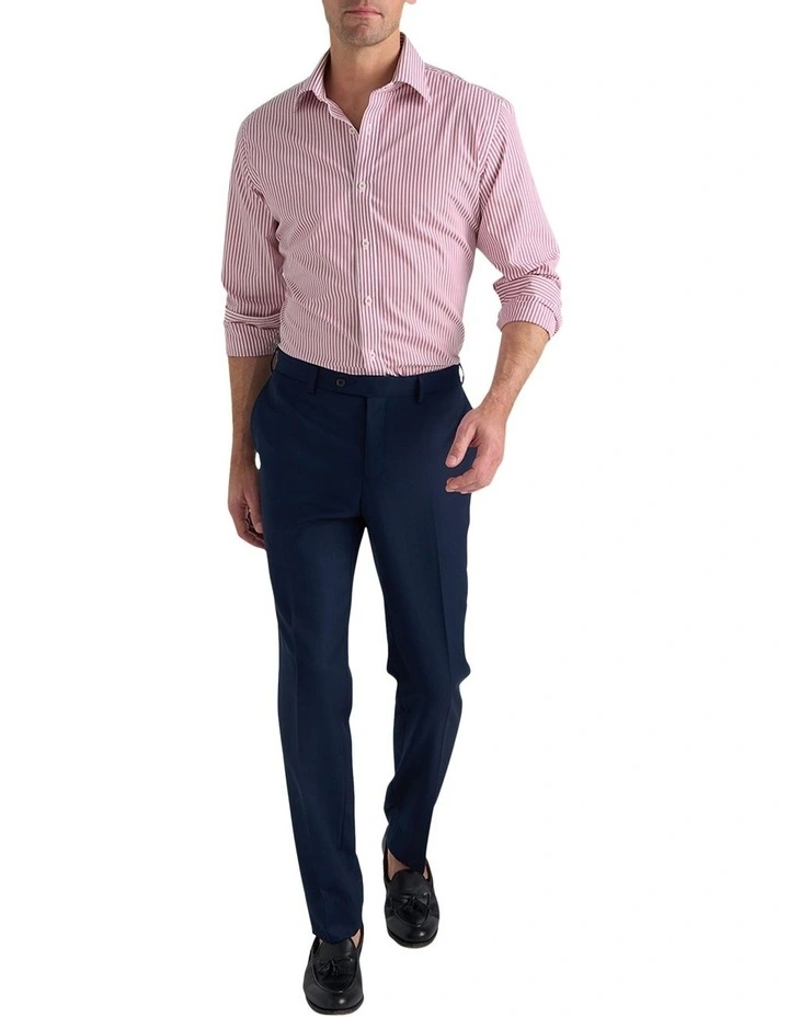 Collins Stripe Shirt in Light Cherry image 5