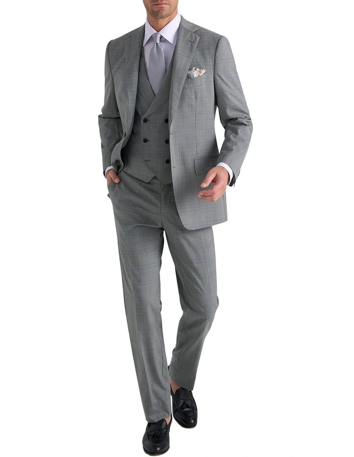 Cowell Waistcoat in Grey Blue image 4