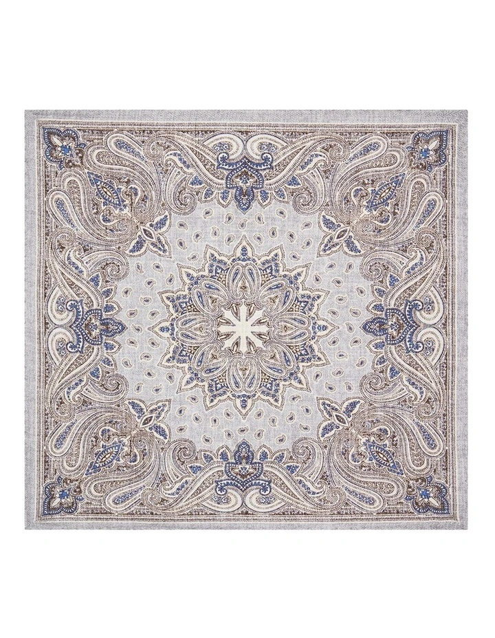 Cresto Pocket Square in Grey image 1