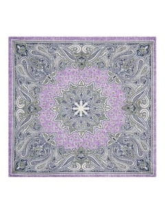 Cresto Pocket Square in Lilac