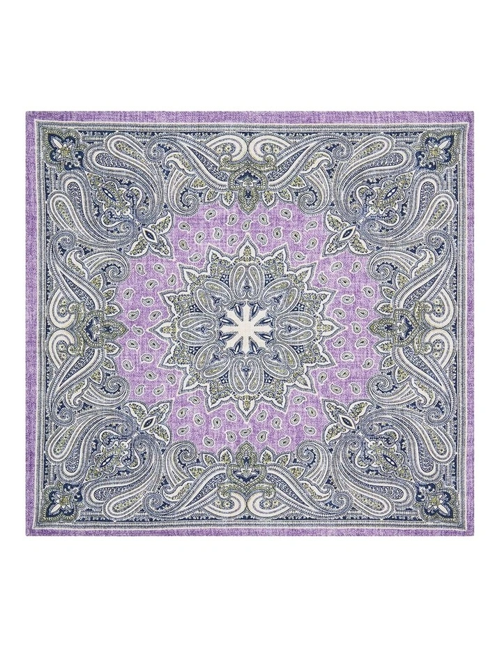 Cresto Pocket Square in Lilac image 1