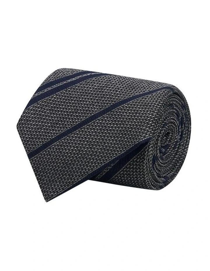 Dente Tie in Navy image 3