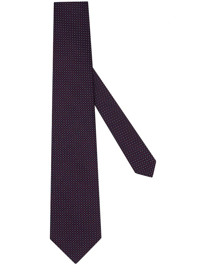 Ethan Tie in Red Navy image 1