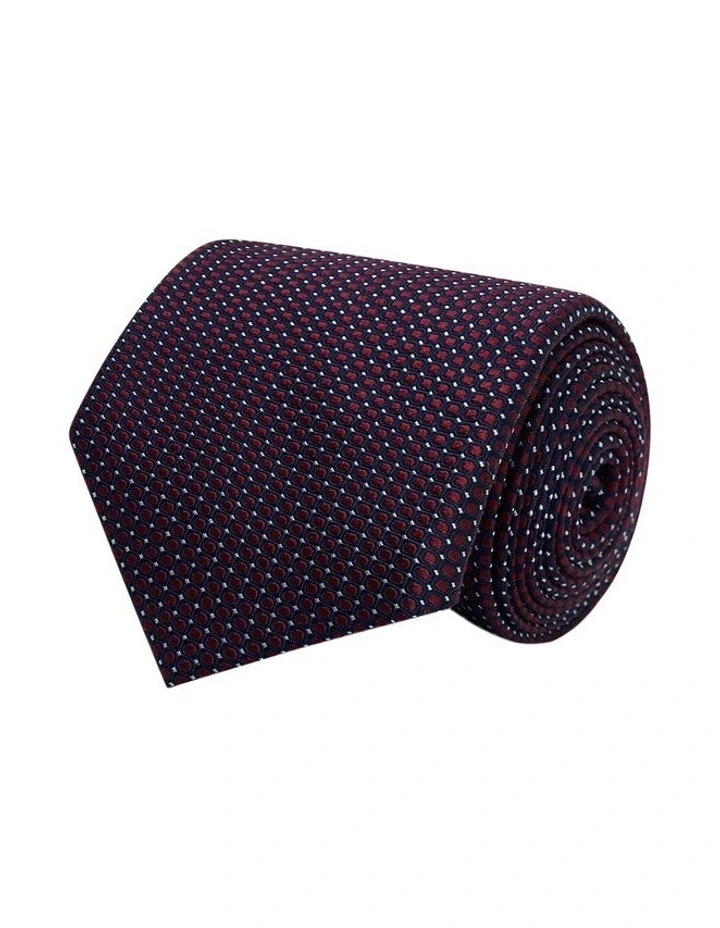 Ethan Tie in Red Navy image 3