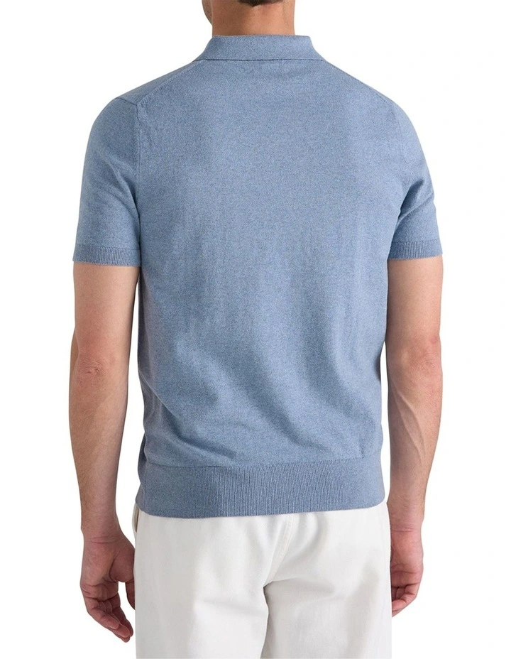 Furlong Polo Shirt in Blue image 2