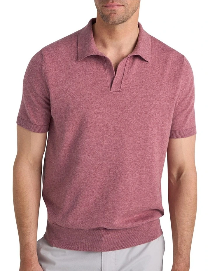 Furlong Polo Shirt in Red image 3