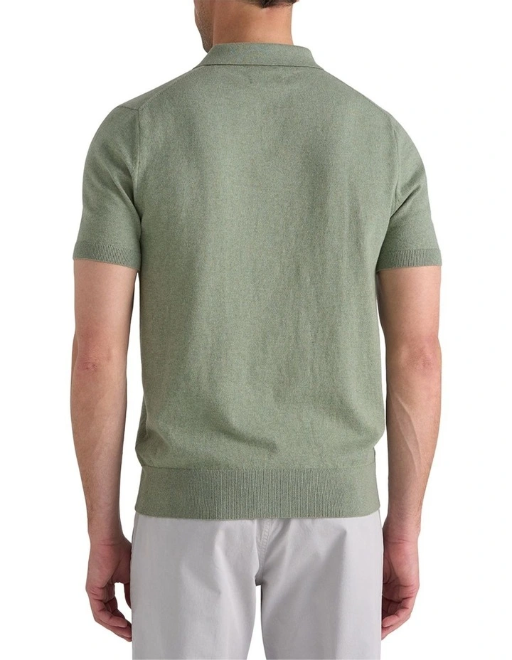 Furlong Polo Shirt in Sage image 2