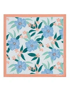 Hana Pocket Square in Coral