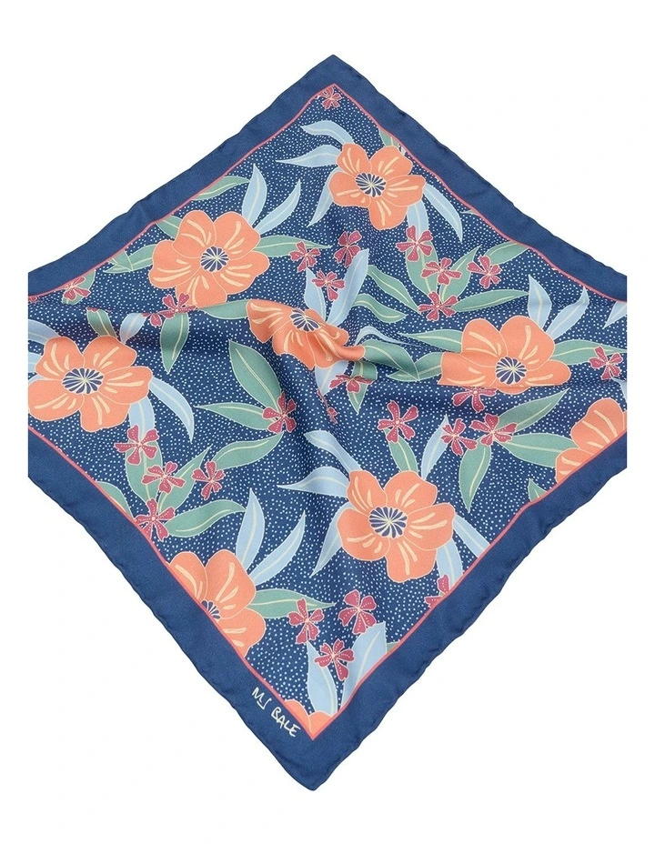 Hana Pocket Square in Navy image 2