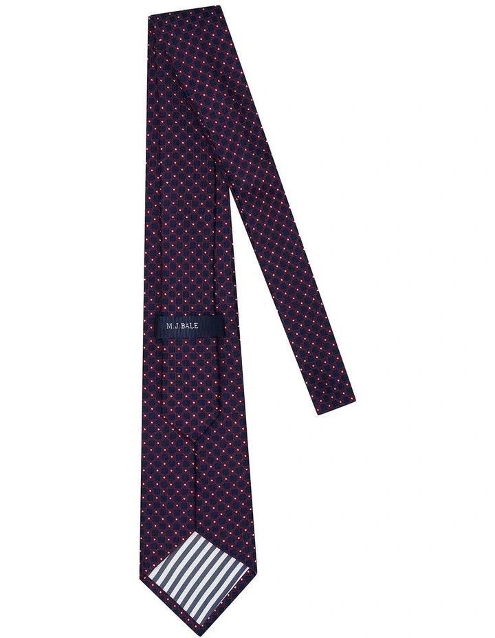Harlow Tie in Navy Red image 2