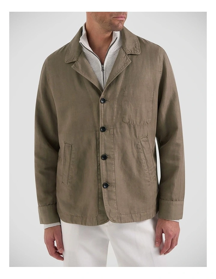 Henry Worker Jacket In Stone image 1