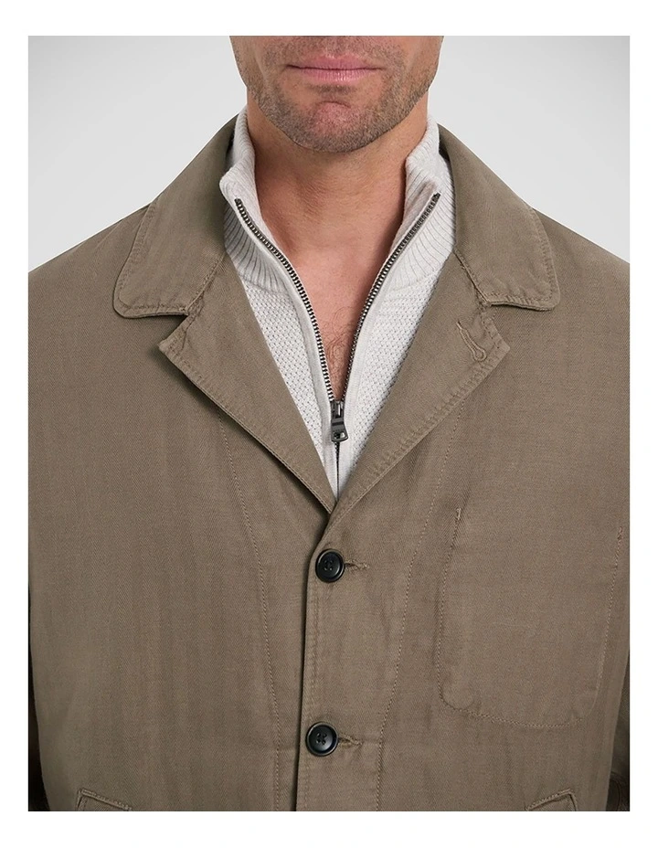 Henry Worker Jacket In Stone image 2